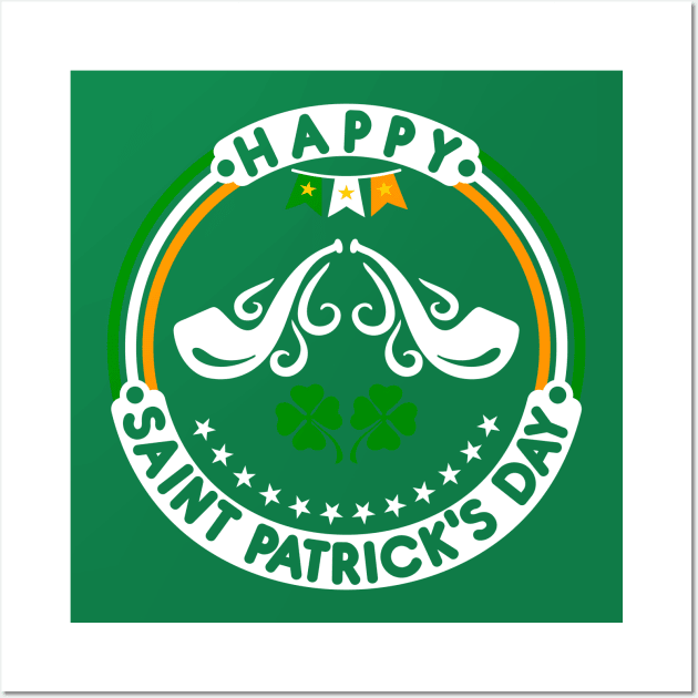 Happy Saint Patrick's Day Pipes Wall Art by GoodyBroCrafts